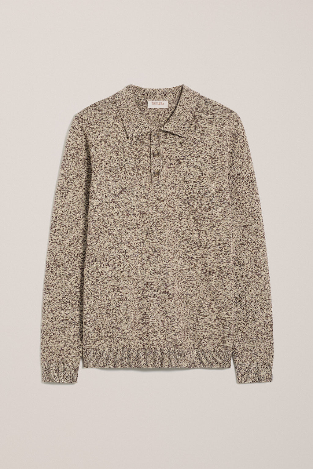 Cotton Speckle Knit Polo