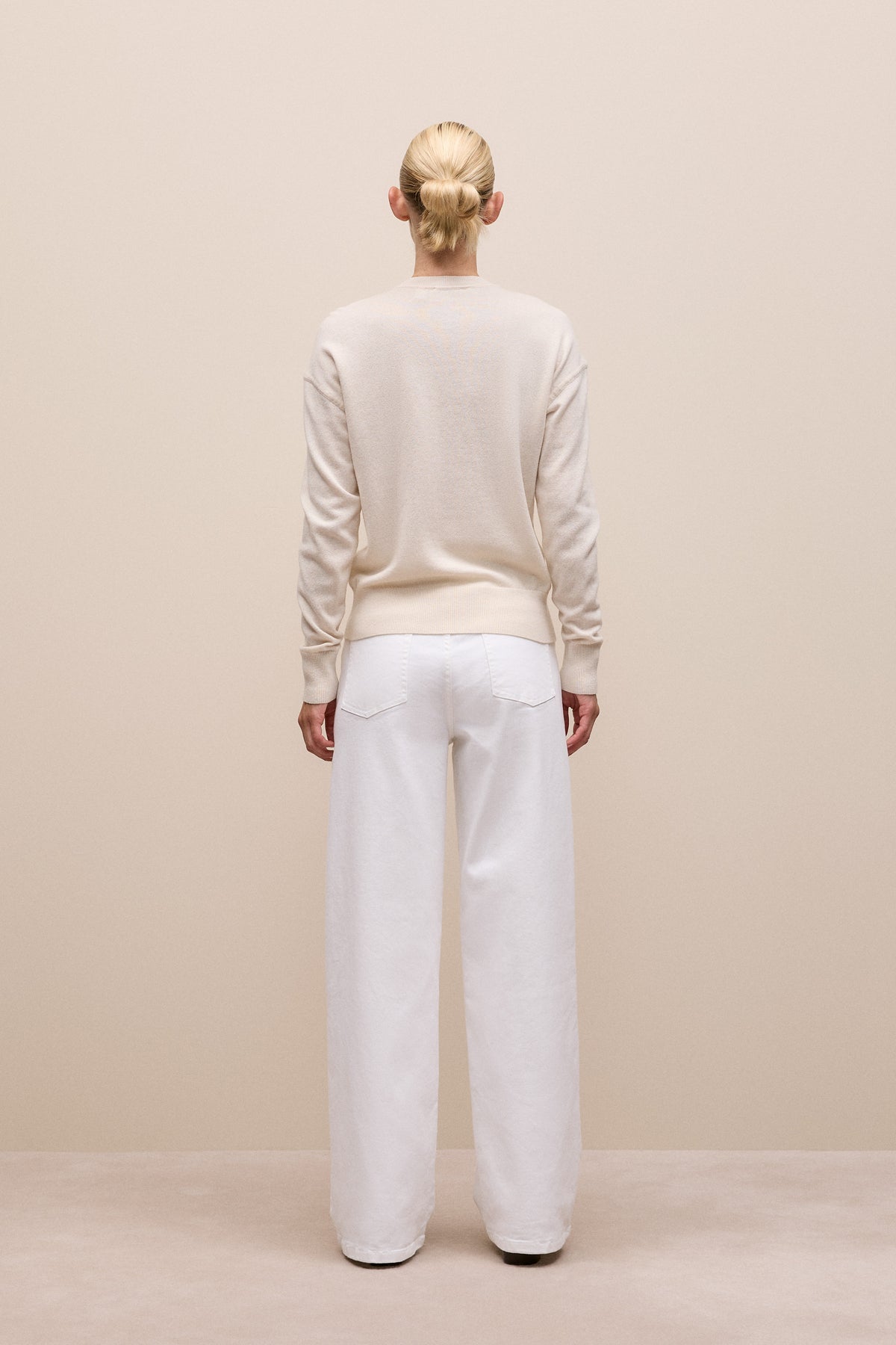 Merino Cashmere Forward Shoulder Seam Crew