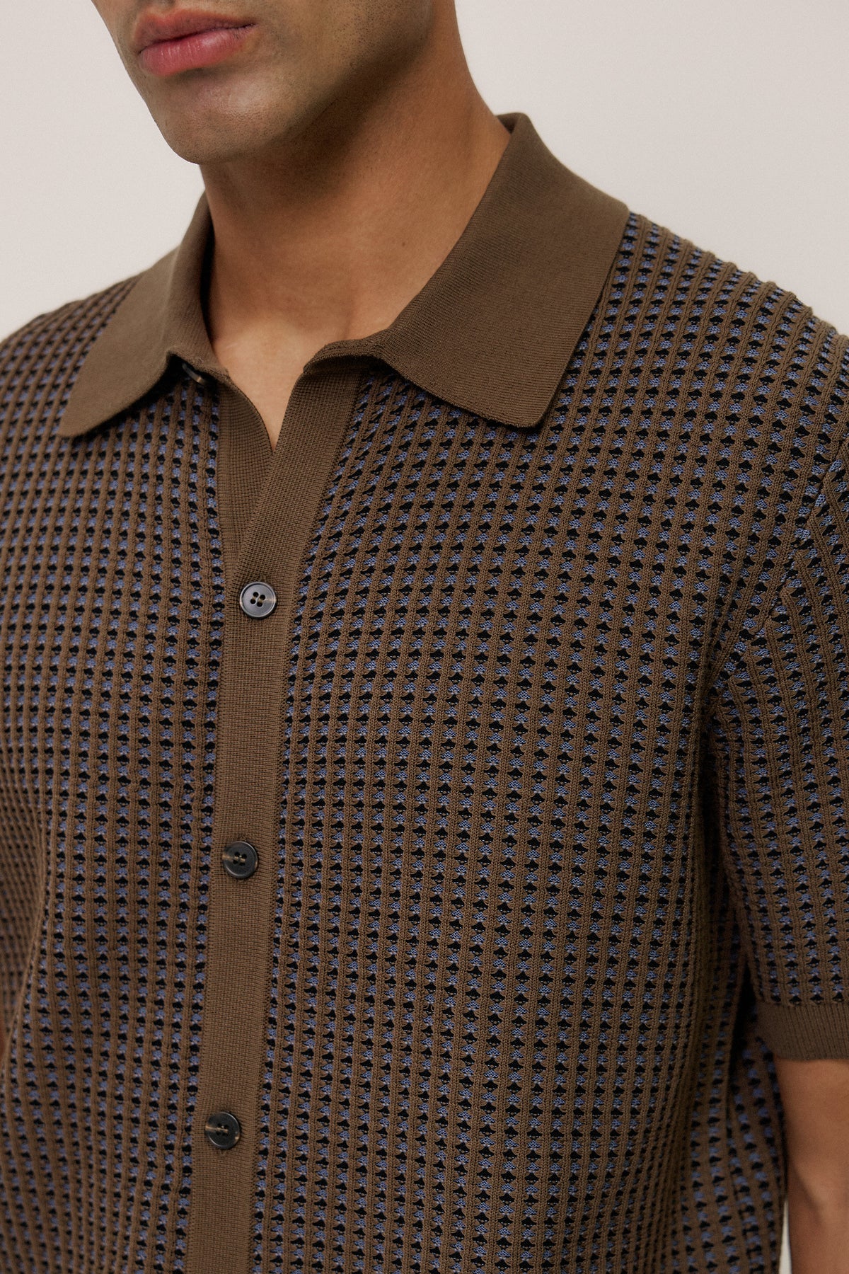 Jacquard Geo Knit Shirt