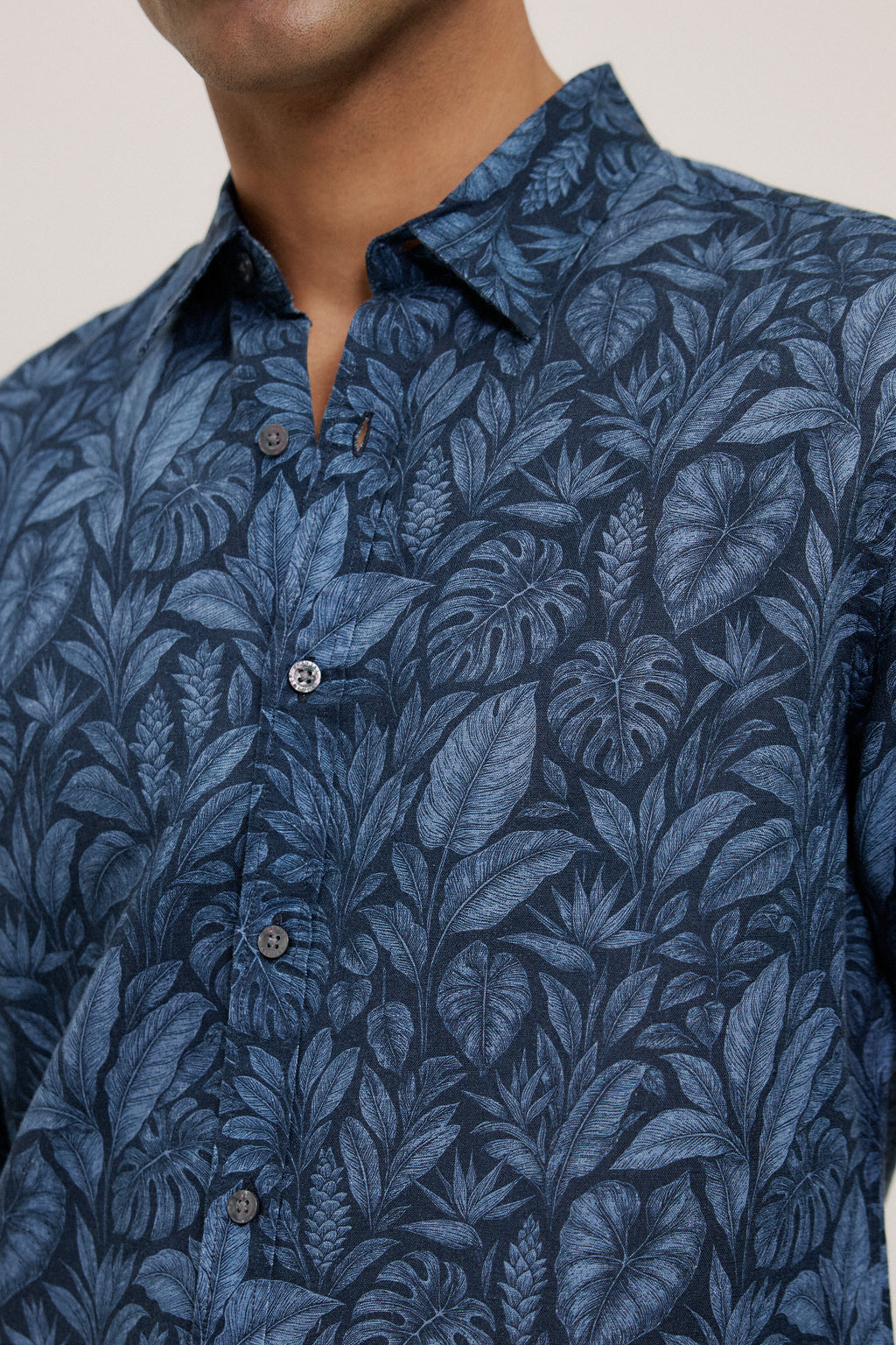 Grove Linen Cotton Long Sleeve Shirt