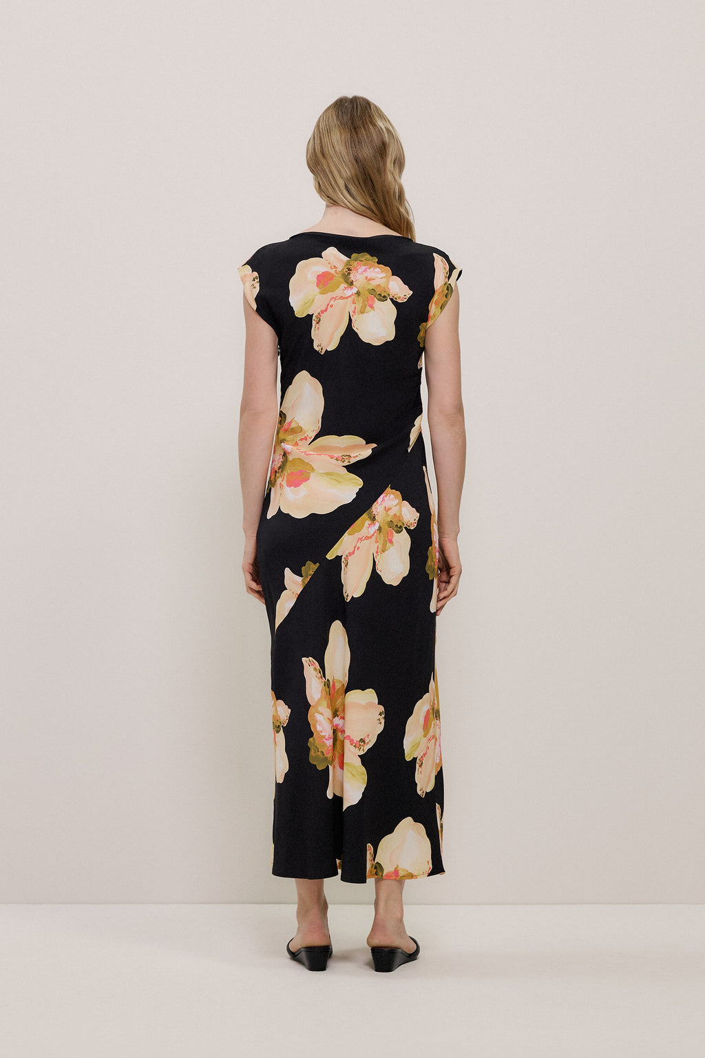 Caelia Draped Bias Dress