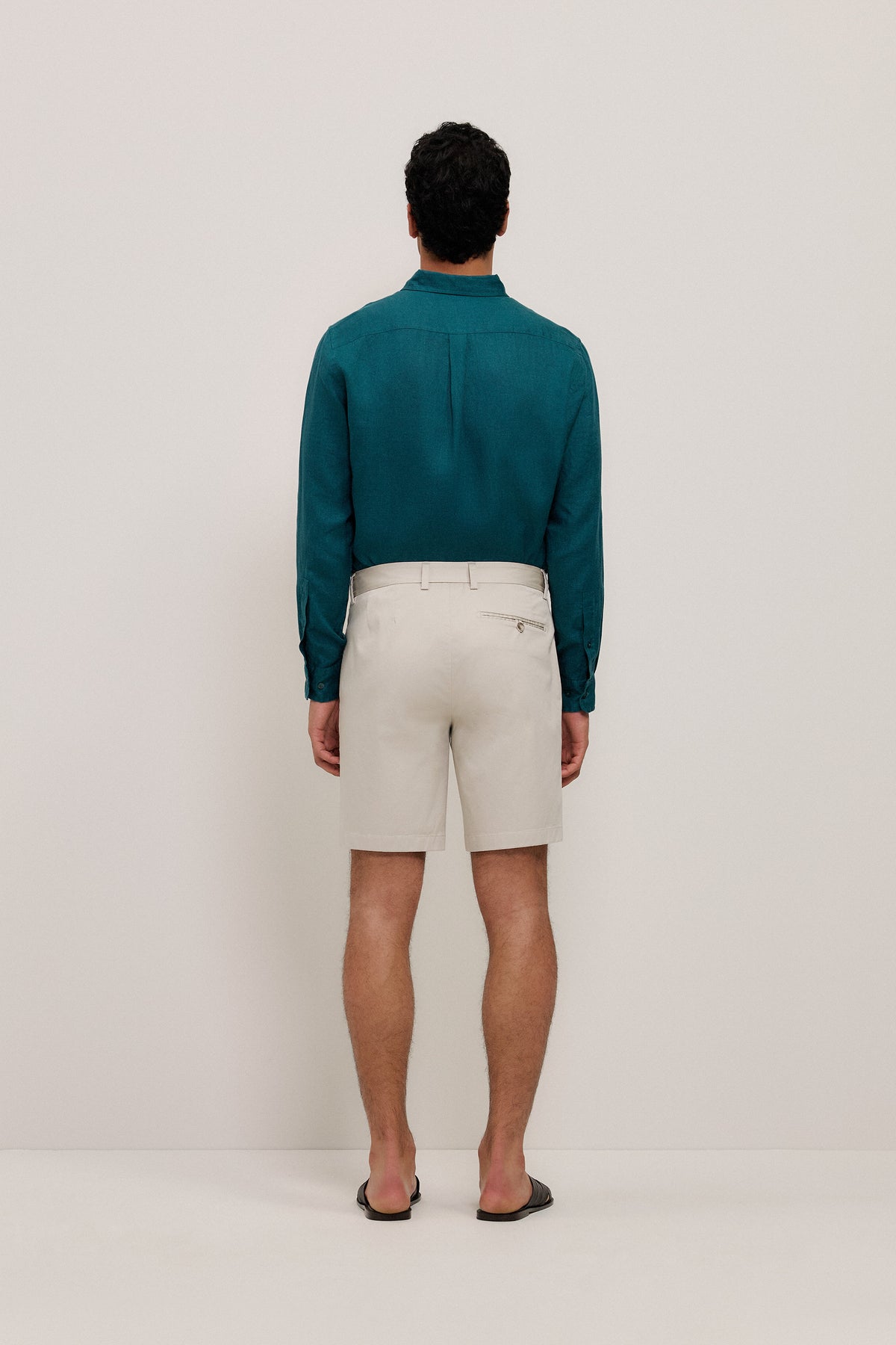 Stretch Cotton Sateen Short