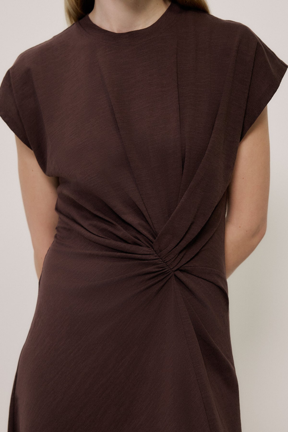 Cotton Jersey Twist Dress