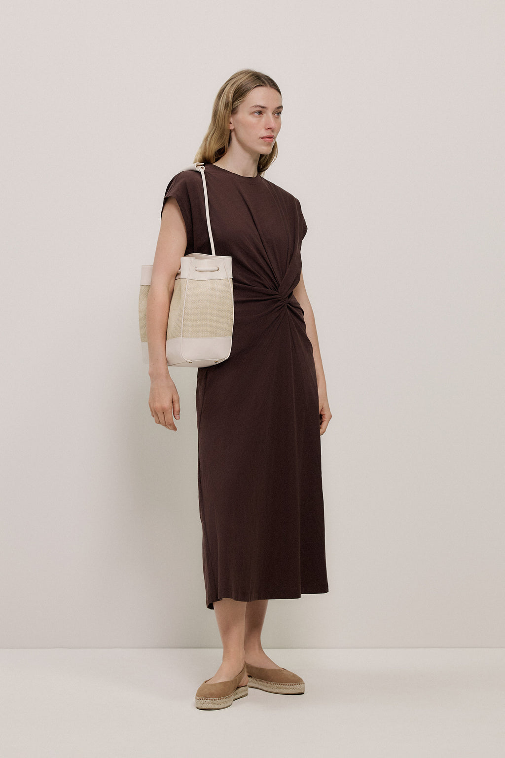 Cotton Jersey Twist Dress