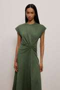 Cotton Jersey Twist Dress